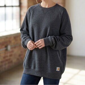 Carhartt Sweatshirt Grey Size 12-14 Youth Large